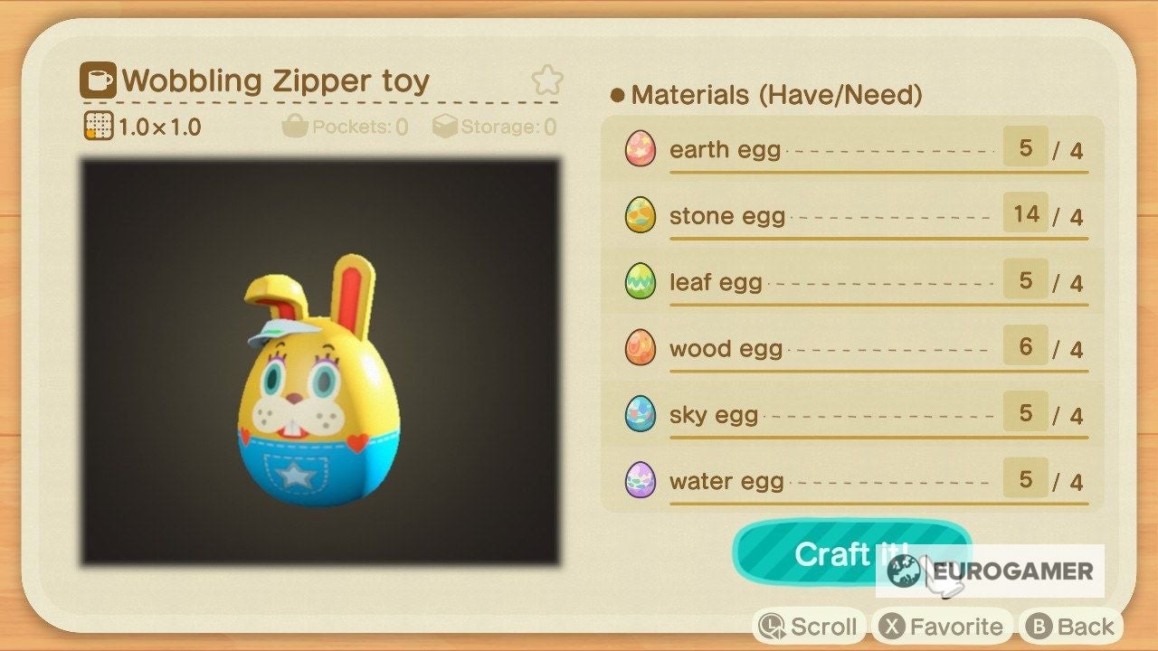 Animal Crossing Bunny Day 2021 All recipes and rewards for the Easter
